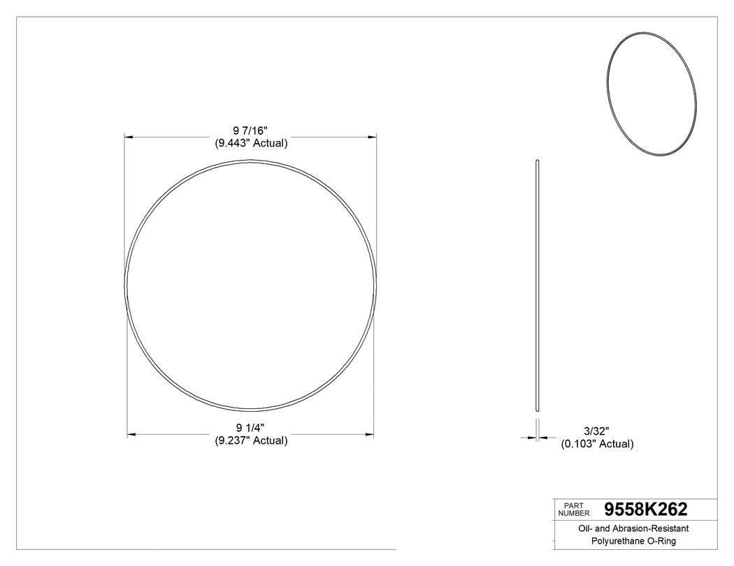 Technical drawing - 9558K262